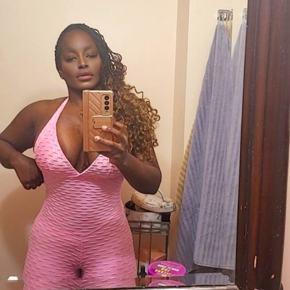 MADE IN BRAZIL Barbie Pink Workout Jumpsuit, One Size
